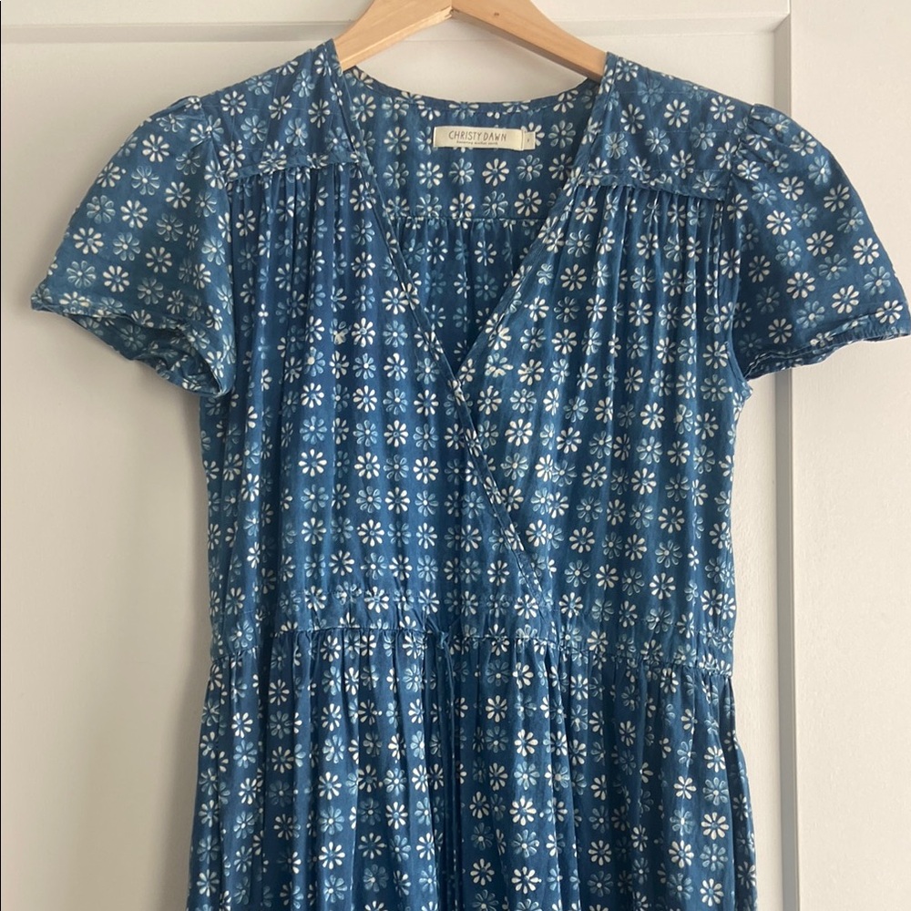 Christy Dawn Blue Floral Women's Dress